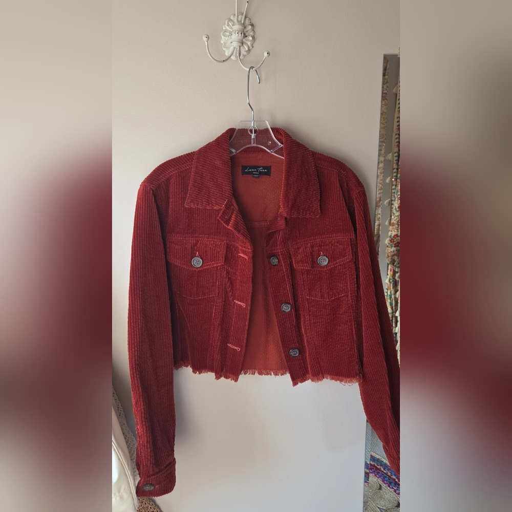 Love Tree Rust Cardigan Size S